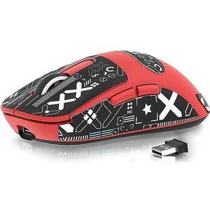 ATTACK SHARK X3 49g SUPERLIGHT muis met tape, PixArt PAW3395 gamingsensor, BT/2.4G draadloze/bedrade gamingmuis, 6 instelbare DPI 26000, 200 uur batterij, kantoormuizen voor Win11/Xbox/PS/Mac