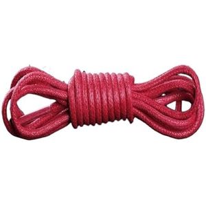 schoenveters, Gewaxt Katoen Ronde Veters Lederen Schoenen Kant Waterdichte Schoenveters Heren Laarzen Schoenveter Shoestring Accessoires(Red,100cm)