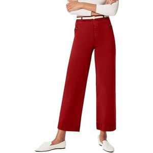 yk8fass Denim broek met rechte pijpen ze-1234, Rood, 4
