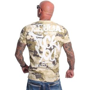 Yakuza Heren FU T-shirt, camouflage, S