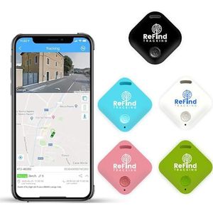 ReFind R4 Slimme Tracker voor Android en iPhone. Mini GPS Tag Bluetooth 5.0 Sleutelzoeker. Samsung Air Tracker alternatief voor sleutels, huisdieren, portemonnees en bagage (Zwart)
