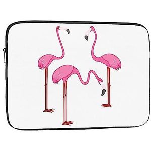Aquarel Flamingo's Gedrukt Laptop Sleeve Notebook Shockproof Beschermende Tas Draagtas Laptop Cover 12 Inch