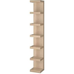 Lack IKEA Wandplank Unit, wit gebeitst eiken effect: lijkt op hout [30,5 cm x 190,5 cm]