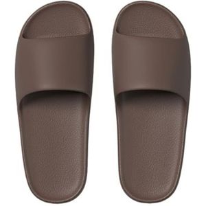 Doucheslipper, Heren lichtgewicht pantoffels Zomer Indoor Badkamer Sandalen Comfort(Brown,41 EU)