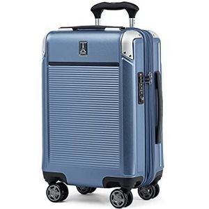 Travelpro Platinum Elite Hardside Cabin Koffer 4 Wielen 55x35x23cm, stijf, uitbreidbaar, 39 liter Blauwe kleur 10 jaar garantie