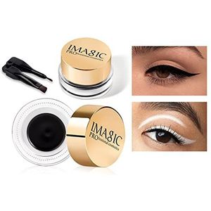 Snelle Drogende Eyelinercrème Waterdichte niet Smudging Natuurlijke Duurzame Eyelinercrème met Borstel