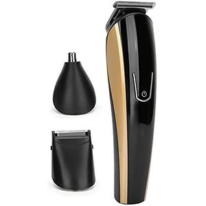 3-in-1 tondeuse-scheerapparaat met 4 geleidekam gebruikt voor baardscheren/haarknippen/neushaar trimmen, elektrische haartrimmer met 360 graden drijvende kop voor uniform knippen en scheren