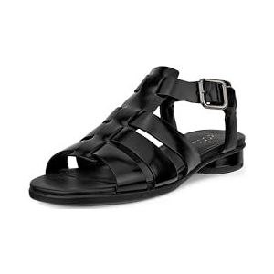ECCO Alba 25 visserssandaal voor dames, Zwart, 6/6.5 UK