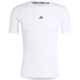 Adidas - Techfit - T-shirt - Zwart - 83% Gerecycled Polyester, AEROREADY, Compressiepasvorm