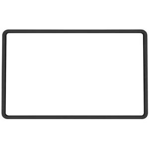 Displaybeschermfolie Voor Tesla Voor Model 3/Y Navigatie Siliconen Frame Centrale Bediening Auto Botsingspreventie GPS Navi Film(Zwart)