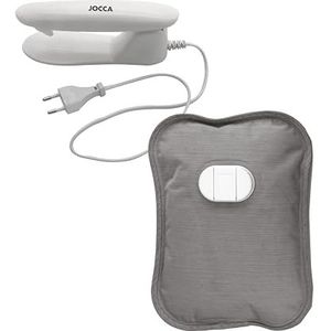 JOCCA Elektrische warmwaterkruik, 450 W, therapeutische warmte voor pijnverlichting, snelle opwarming, automatische uitschakeling, 2 uur constante warmte, lekbescherming