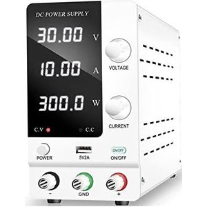 Tafelvoeding van laboratoriumkwaliteit, Encoder Verstelbare DC Voeding 30V 10A Spanningsregelaar LCD Digitale Laboratorium Stabilizer Switching Lab Power Bench Bron Eenvoudig in te stellen en te gebru