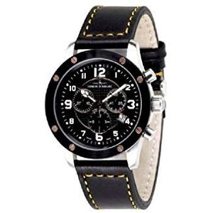 Zeno-Watch Mens Horloge - Schroeven 5030 Chronograaf - 9530Q-SBR-h1