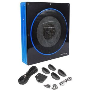 Rockville RW10CA 10"" 800 Watt Slim Laag Profiel Actief Aangedreven Auto Subwoofer Sub