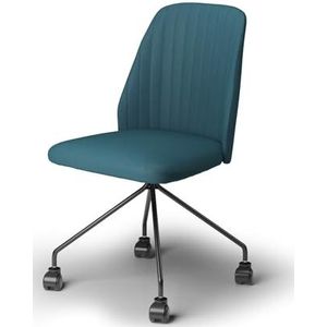 Mobili Fiver, Bureaustoel met wieltjes, Romina - petroliumblauw