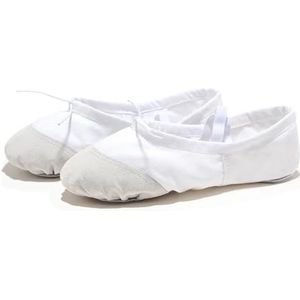 Ballerina's voor vrouwen, meisjes, ballerina's, platte schoenen, canvas, ballet, yogaschoenen voor peuters, kleine kinderen, ballerina's (goud, EU 33)