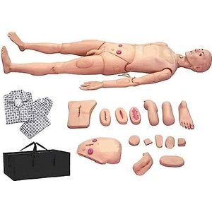 CHROX PVC Combinatie Verpleegkundige Oefenpop, CPR Patiënt Educatie Lesmodel Verwisselbare Demonstratie Oefenpop Patiëntenzorg Patiëntenzorg Simulator