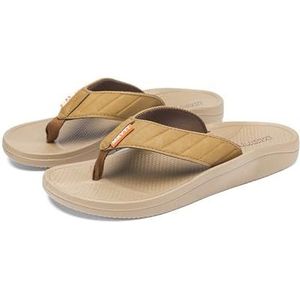 Sandalen, Ademende slippers for heren - Lichtgewicht zomerpantoffels for strand en vrijetijdskleding Doucheschoenen(Khaki,44 EU)