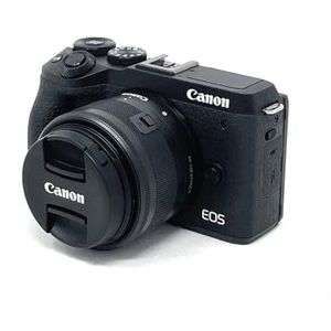 Canon EOS M6 Mark II 32.5MP + EF-M 15-45mm f/3.5-6.3 is STM-lens, 3x optische zoom, zwart