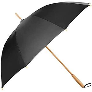Paraplu Regenparaplu's Golfparaplu Handgemaakte Bamboestok Paraplu Winddicht Regendicht Chinese Stijl Luifel Geventileerde Handmatige Paraplu Paraplu's Zakparaplu Reisparaplu(Color:Svart)