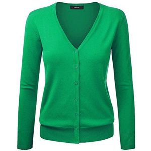 Dames Basic Spring Button Down Cardigan