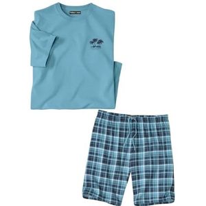 ATLAS FOR MEN - Pyjashort geruit Paradijs - XL