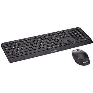 Philips 3000 series SPT6307B/31 toetsenbord Inclusief muis RF Draadloos QWERTY Engels Zwart