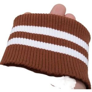 Stretch ribbels gebreide stof ， Rekbare katoenen jersey boordstof for sweatshirt onderkant, 8x8cm, 1 paar(Royal Blue)