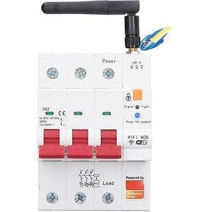 WIFI-meterstroomonderbreker, Getimede Schakeling Lekkageschakelaar AC400V Hoge Gevoeligheid Prepaid-limiet Afstandsbediening Vochtbestendig 3P voor Kantoor
