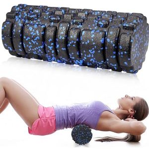 Fasciarol, wervelkolom, schuimmassagerol, schuimroller met 3D-textuurmassage, massageroller voor rug, fitness, spiermassage, spierspanning, verlichten massagerol, fascia