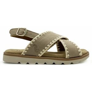 thies - 1856rec Soft Woven Sandal Taupe (w/x) - Heren, beige, 37 EU