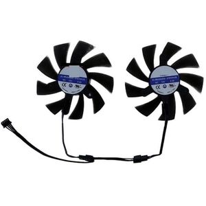 Grafische kaartenventilator, voor AFOX RX 580 570 2048SP, voor RTX 3070 wit, voor ETHMINER 400 voor MINING, 2 stuks(CF9015H12S)