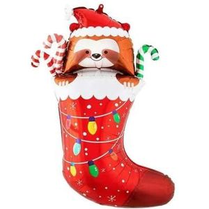 Grote kerstfolieballon Kerstman Sneeuwpop Pinguïn Snoep Vrolijk kerstthema Feestdecoratie Foliebal-11-Anders