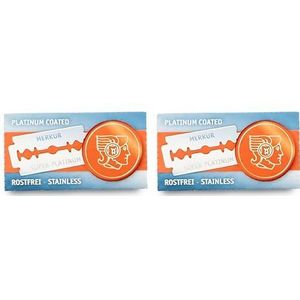 Merkur Super Platinum Scheermesjes, 20 stuks