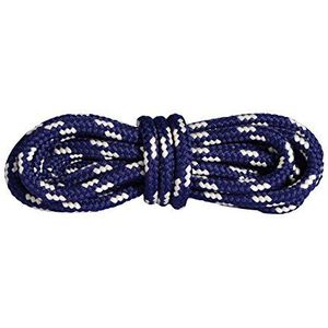 Mountval Veters, Prestatiegerichte Schoenveters voor Wandelen en Buitenlaarzen, Enorm Sterk, Gemaakt in Europa, 1 Paar (120 cm - 48 inch - 6 tot7 paar ogen / 5710 - donkerblauw with beige)