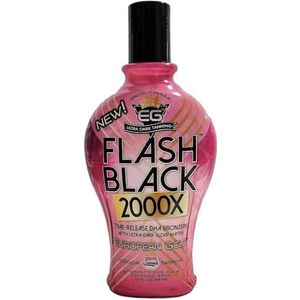 European Gold Flash Black 2000X Indoor Tanning Lotion with Time-Release DHA Bronzers, 30,5 ml