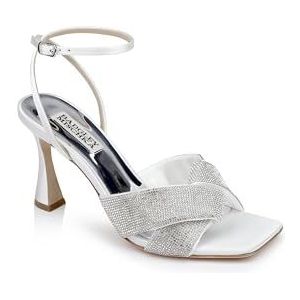 Badgley Mischka Brinlee damessandalen met hak, wit (soft white), 36 EU, Wit Soft White, 36 EU