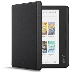 Forefront Cases Hoes voor Tolino Vision Color (Kleur) (2024 release) - Dun, Lichtgewicht, Beschermende Hoes voor Tolino Vision Color met Automatisch Slapen Wekken Functie Hoesje (Cover) - Zwart