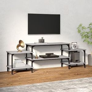 AJJHUUKI Entertainment Centra & TV Stands Tv-meubel Grijs Sonoma 157x35x52 cm Engineered Houten Meubels
