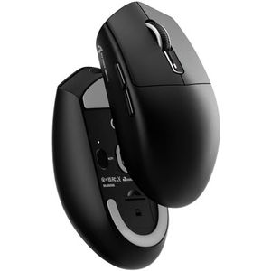 MAMBASNAKE x ATTACK SHARK G3 Draadloze Gaming Muis, 59g Lichtgewicht, PAW3311 Optische Sensor, 25.000 DPI, Bluetooth/2.4G/USB-C, 5 Programmeerbare Knoppen, 500mAh Batterij voor PC/Xbox/Mac – Zwart