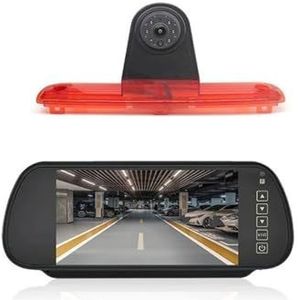 Achteruitrijcamera Voor Peugeot Voor Boxer Voor Citroen Voor Relay 7-inch Auto Achteruitkijkspiegelscherm Met Auto Achteruitrijcamera(With bracket)