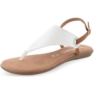 Aerosoles Platte sandaal voor dames, Wit, 39.5 EU