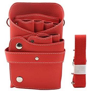 Schaar Heuptas Schoudertas Gereedschapsset Huisdiertrimmer Tas for Kappers(Red)