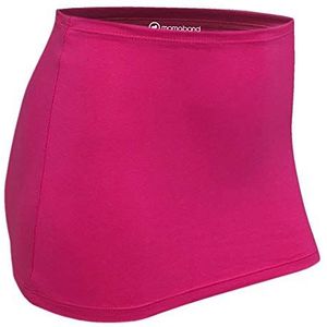 Mamaband nierwarmer voor het warm houden van de nier- en heupzone en voor de zwangerschap, elastische heupwarmer/taillewarmer en shirtverlenging, in drie maten, magenta, 32 bis 38 / 10