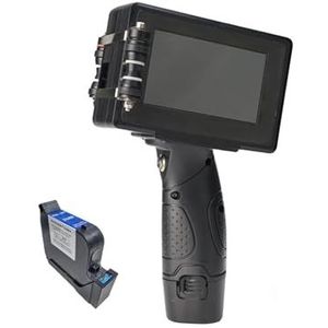 Handheld inkjetprinter 25,4 mm bar batchcode Variabel datumnummer Vervaldatumlabel Draagbare handjet Handheld inkjetprinter voor Tekst Barcode Datum Tijd, etc(1SET with 1BLACK INK)