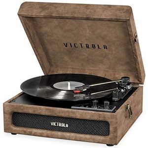 Victrola VSC-590BT-LBN Bluetooth Portable Turntable (Lambskin Brown)