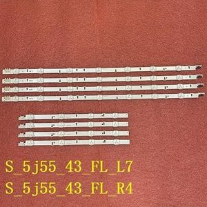 LED-achtergrondverlichtingsstrip for Samsung UE43J5500 UE43J5550 UE43J5600 U43J5502AK LM41-00117W 00117X BN96-36337A 36336A(5 Kit For 5 TV)