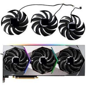 95MM PLD10010B12HH GPU-koelerventilator vervangen voor MSI voor GeForce RTX 3070 3070Ti 3080 3080Ti 3090 Ti SUPRIM X grafische videokaart(3PCS)