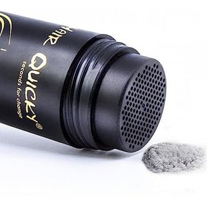 Hair Quicky® Premium Hair Fibers, shaar, direct effect bij geheime hoeken, gedeeltelijke gladheid, haaruitval en licht haar, voor mannen en vrouwen, natuurlijke keratine |12g | grijs