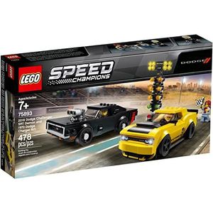 LEGO Speed Champions 2018 Dodge Challenger SRT Demon en 1970 Dodge Charger R/T - 75893